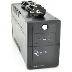 Источник бесперебойного питания (ИБП) Ritar RTP600L-U (360 Вт) Proxima-L, LED, с аппроксимированной синусоидой, 1х12 В 7 Ач