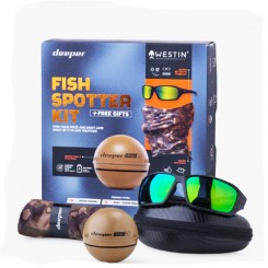 Эхолот Deeper CHIRP+ 2.0 Fish Spotter Kit 2023 с подарками: баф на лицо и поляризационные очки