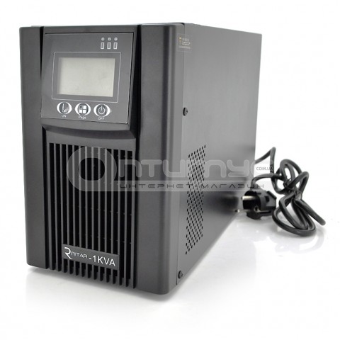Джерело безперебійного живлення (ДБЖ) Ritar PT-1KL-LCD 1000VA (900 Вт), з правильною синусоїдою, 36 В під зовнішню батарею