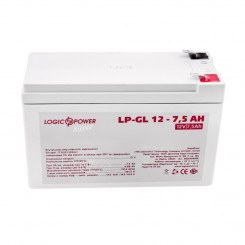 Акумулятор гелевий LogicPower LP-GL 12 В 7.5 Аг Silver