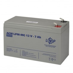 Акумулятор AGM LogicPower LPM-MG, 12 В 7 Аг