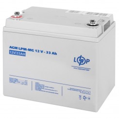 Аккумулятор AGM LogicPower LPM-MG, 12 В 33 Ач