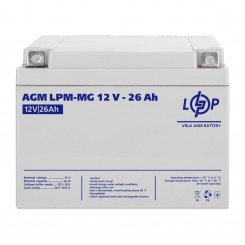 Аккумулятор AGM LogicPower LPM-MG, 12 В 26 Ач