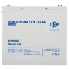 Аккумулятор AGM LogicPower LPM-MG, 12 В 55 Ач