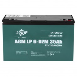 Тяговый аккумулятор AGM LogicPower LP 6-DZM-32, 12 В 32 Ач