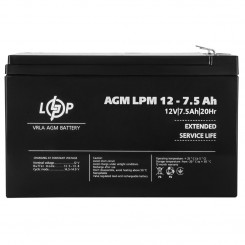 Акумулятор AGM LogicPower LPM, 12 В 7.5 Аг