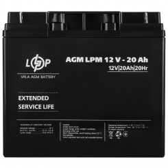 Аккумулятор AGM LogicPower LPM, 12 В 20 Ач