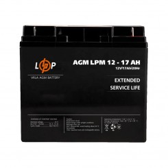 Аккумулятор AGM LogicPower LPM, 12 В 17 Ач