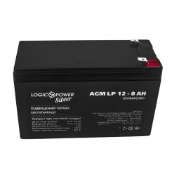 Акумулятор AGM LogicPower LP, 12 В 8 Аг Silver