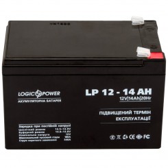 Акумулятор AGM LogicPower LP, 12 В 14 Аг Silver