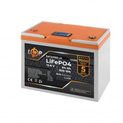 Літій-залізо-фосфатний (літій-ферумний) акумулятор LogicPower LP LiFePO4, LCD, BMS 80A/40А, 12.8 В 64 Ач