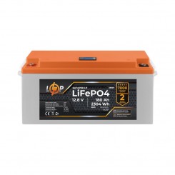 Літій-залізо-фосфатний (літій-ферумний) акумулятор LogicPower LP LiFePO4, LCD, BMS 80A/40А, 12.8 В 180 Ач для ДБЖ