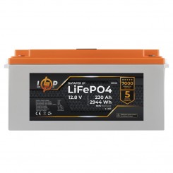 Літій-залізо-фосфатний (літій-ферумний) акумулятор LogicPower LP LiFePO4, LCD, BMS 80A/40А, 12 В 230 Ач