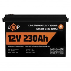 Литий-железо-фосфатный (литий-ферумный) аккумулятор LogicPower LP LiFePO4, Smart BMS 150A, 12 В 230 Ач для ИБП