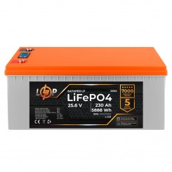 Литий-железо-фосфатный (литий-ферумный) аккумулятор LogicPower LP LiFePO4, LCD, BMS 200A/100A, 24 В 230 Ач для ИБП