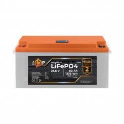 Литий-железо-фосфатный (литий-ферумный) аккумулятор LogicPower LP LiFePO4, LCD, BMS 80A/40А, 25,6 В 60 Ач