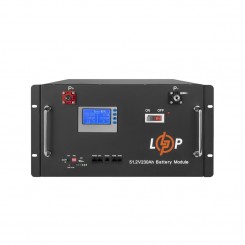 Літій-залізо-фосфатний (літій-ферумний) акумулятор LogicPower LP LiFePO4, Smart BMS 200A, 48 В 230 Аг, LCD RM