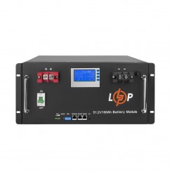 Літій-залізо-фосфатний (літій-ферумний) акумулятор LogicPower LP LiFePO4, Smart BMS 100A, 48 В 100 Аг, LCD RM
