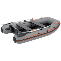 Надувний човен Kolibri KM-270XL темно-сірий + Air-Deck