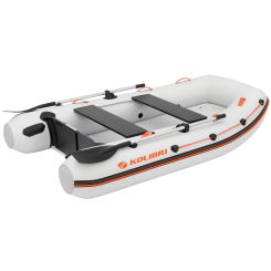 Надувний човен Kolibri KM-270XL світло-сірий + Air-Deck