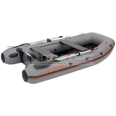 Надувний човен Kolibri KM-300XL темно-сірий + Air-Deck