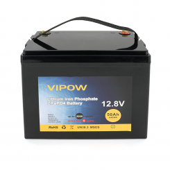 Літій-залізо-фосфатний (літій-ферумний) акумулятор Vipow LiFePO4 12.8 В 40 Аг, 3000 циклів