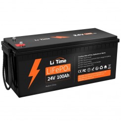 Литий-железо-фосфатный (литий-ферумный) аккумулятор Li-TIME LiFePO4 24 В 100 Ач, 4000 циклов