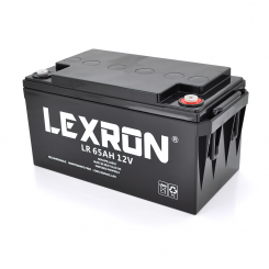 Аккумулятор гелевый GEL Lexron LR-12-65, 12 В 65 Ач