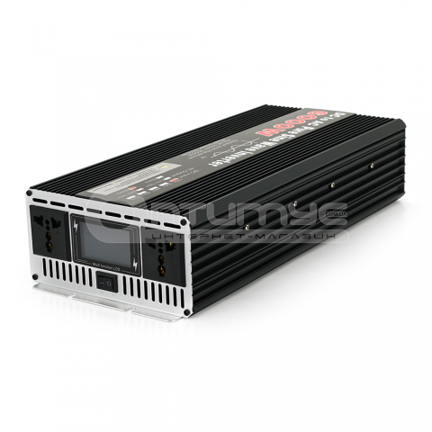 Инвертор напряжения YOSO 6000W, 12/220V-3000W, правильная синусоида LED Display