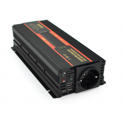 Инвертор напряжения CARMAER 2600W, 1000 Вт, 12/220V, модифицированная синусоида