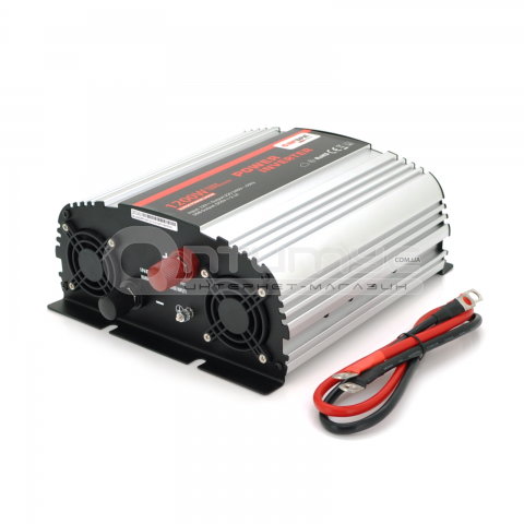 Інвертор напруги CARSPA 1200-122, 1200 Вт, 12/220 В, модифікована синусоїда