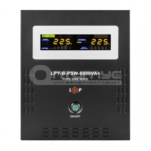 Джерело безперебійного живлення (ДБЖ) LogicPower 48V LPY-B-PSW-6000VA (4200Вт), 10A/20A