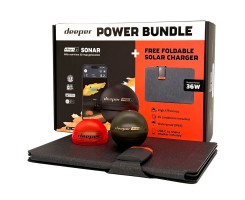 Эхолот Deeper CHIRP+ 3 Power Bundle (эхолот + накладка для ночной рыбалки + солнечная панель 36 W)