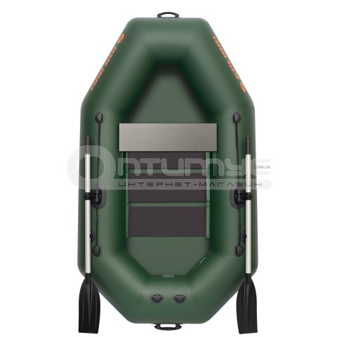 Надувная лодка Kolibri K-220TS зеленая + слань-коврик
