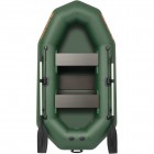 Надувная лодка Kolibri K-250TS зелёная + слань-коврик