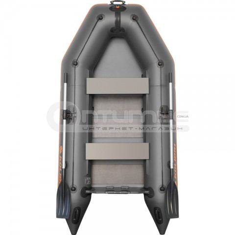 Надувний човен Kolibri KM-330 темно-сірий + слань-килимок