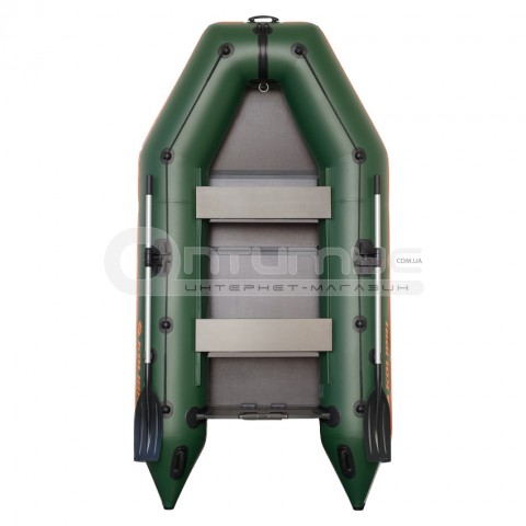 Надувний човен Kolibri KM-330 зелена + слань-книжка