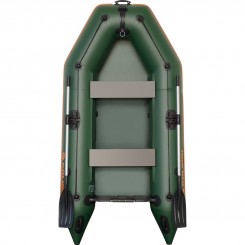 Надувная лодка Kolibri KM-330 зеленая без настила