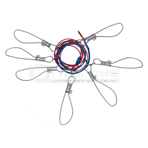 Кукан на тросі 10 застібок