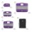 Набір сумок-органайзерів для одягу і косметики, фіолетовий колір