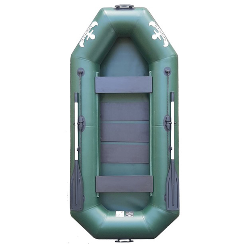 Надувная лодка Skipper S-260SPR зеленая + слань-коврик